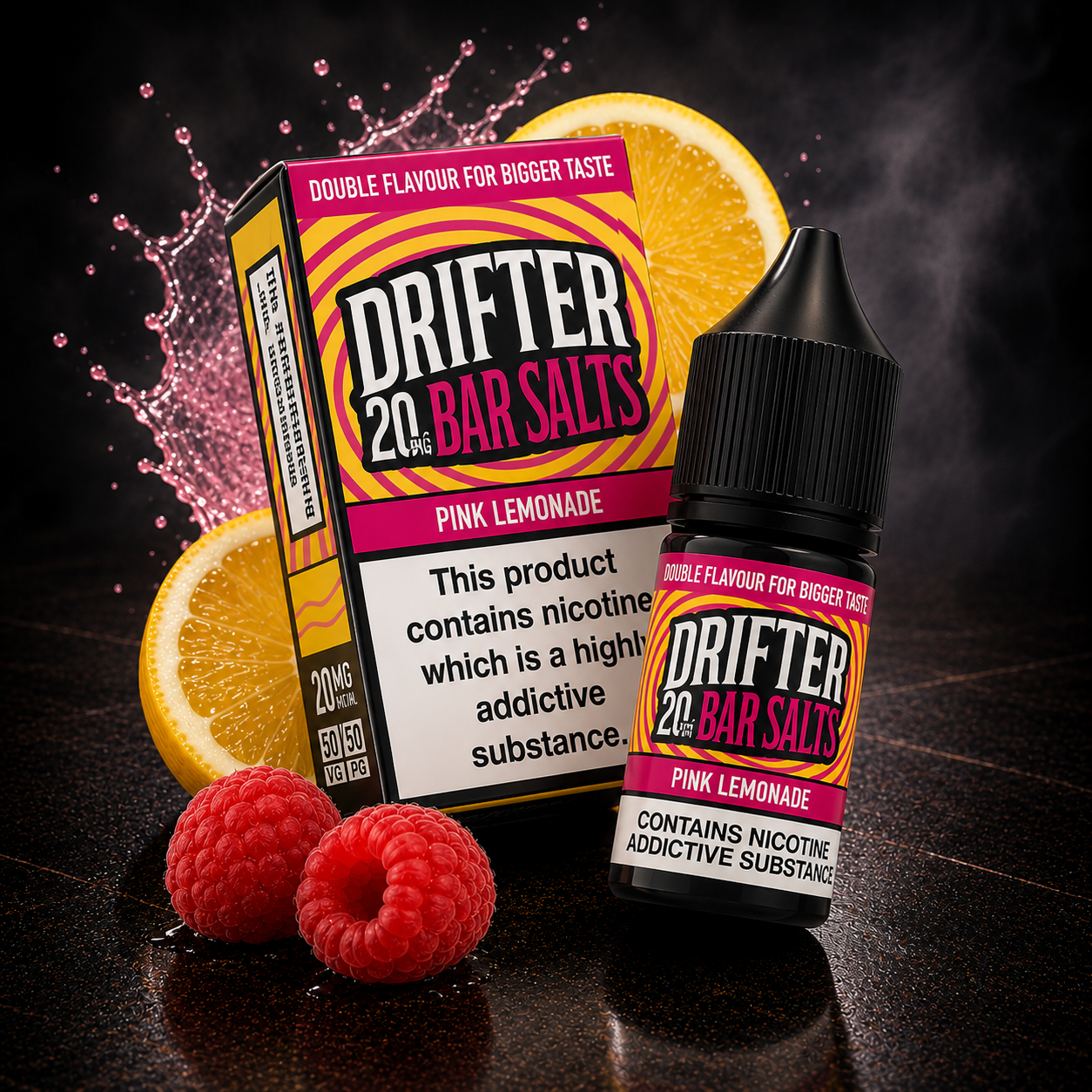Sales Pink Lemonade - Juice Sauz Drifter Bar Salts 10-20ml