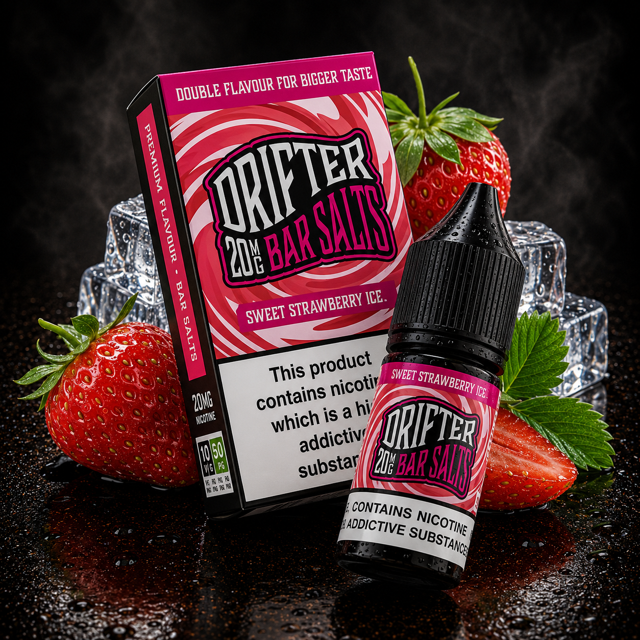 Sales Sweet Strawberry Ice - Juice Sauz Drifter Bar Salts 10-20ml